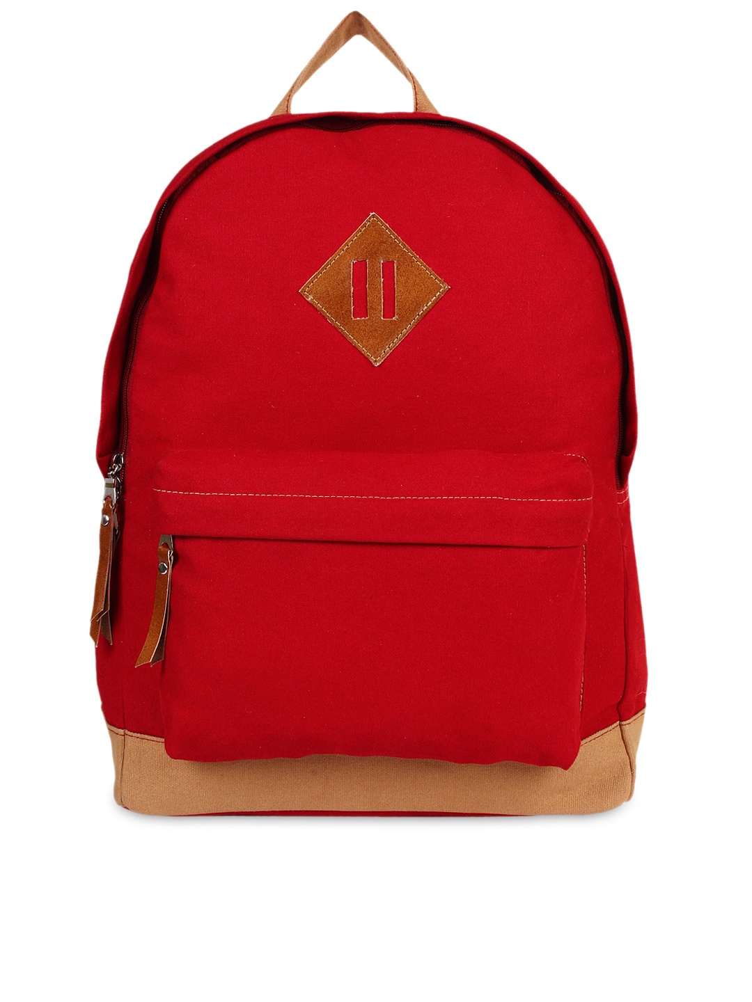 

Anekaant Women Red & Beige Backpack