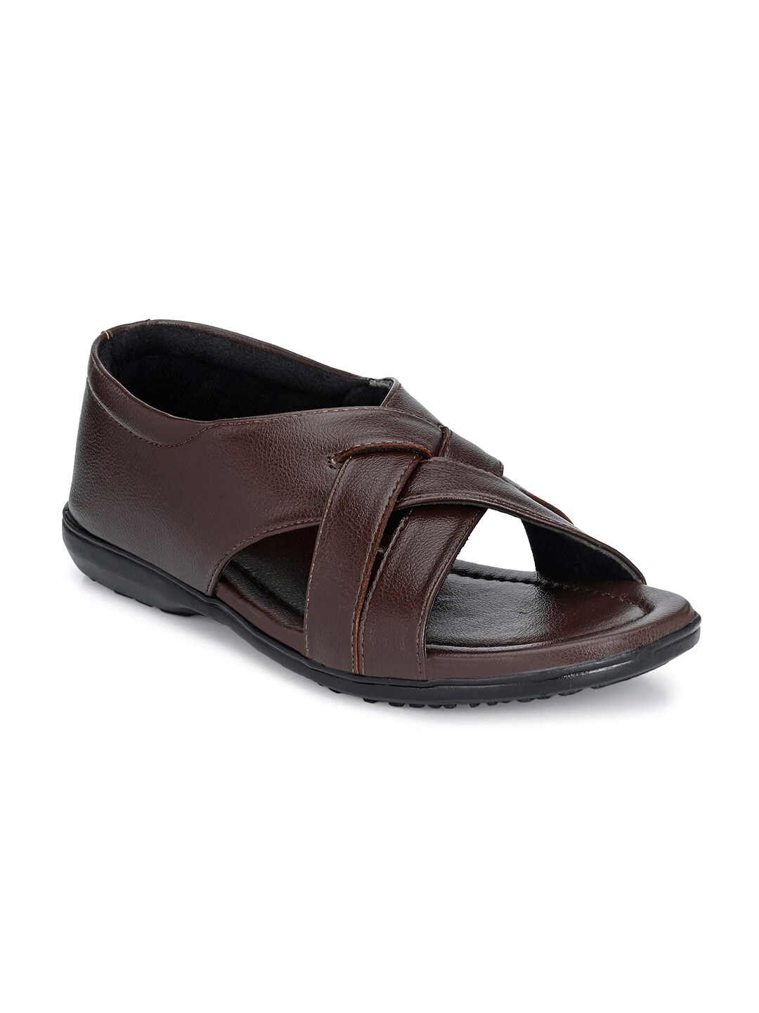 

John Karsun Men Brown Comfort Sandals