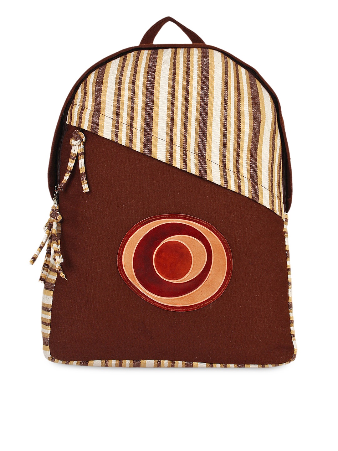 

Anekaant Women Brown Backpack