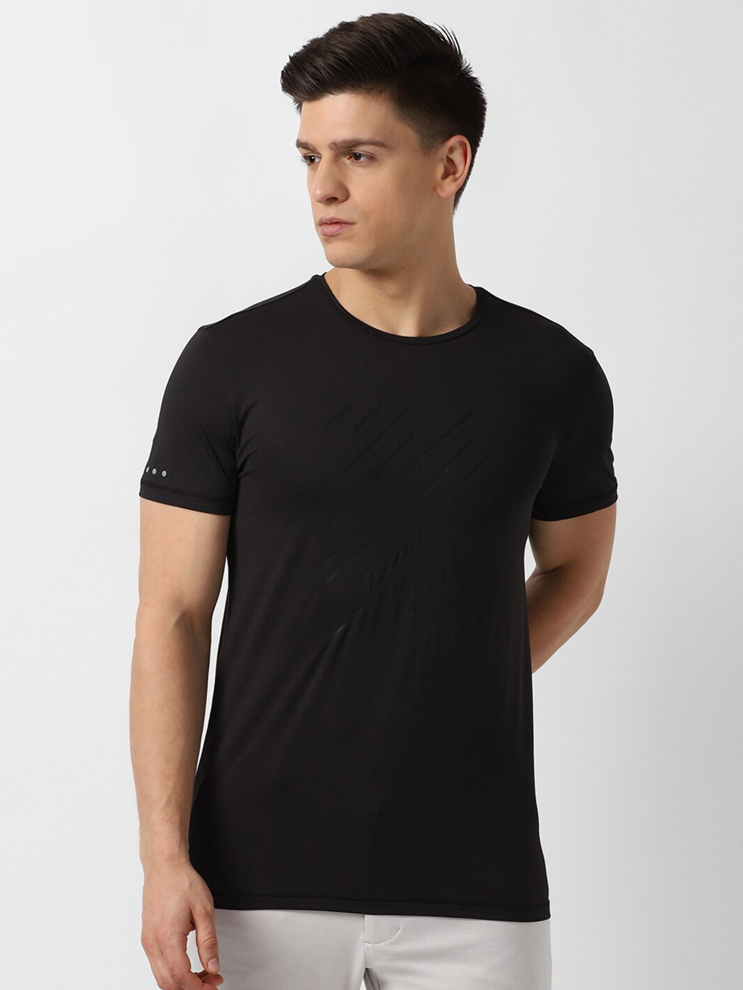 

Louis Philippe Sport Men Black Pockets Slim Fit T-shirt