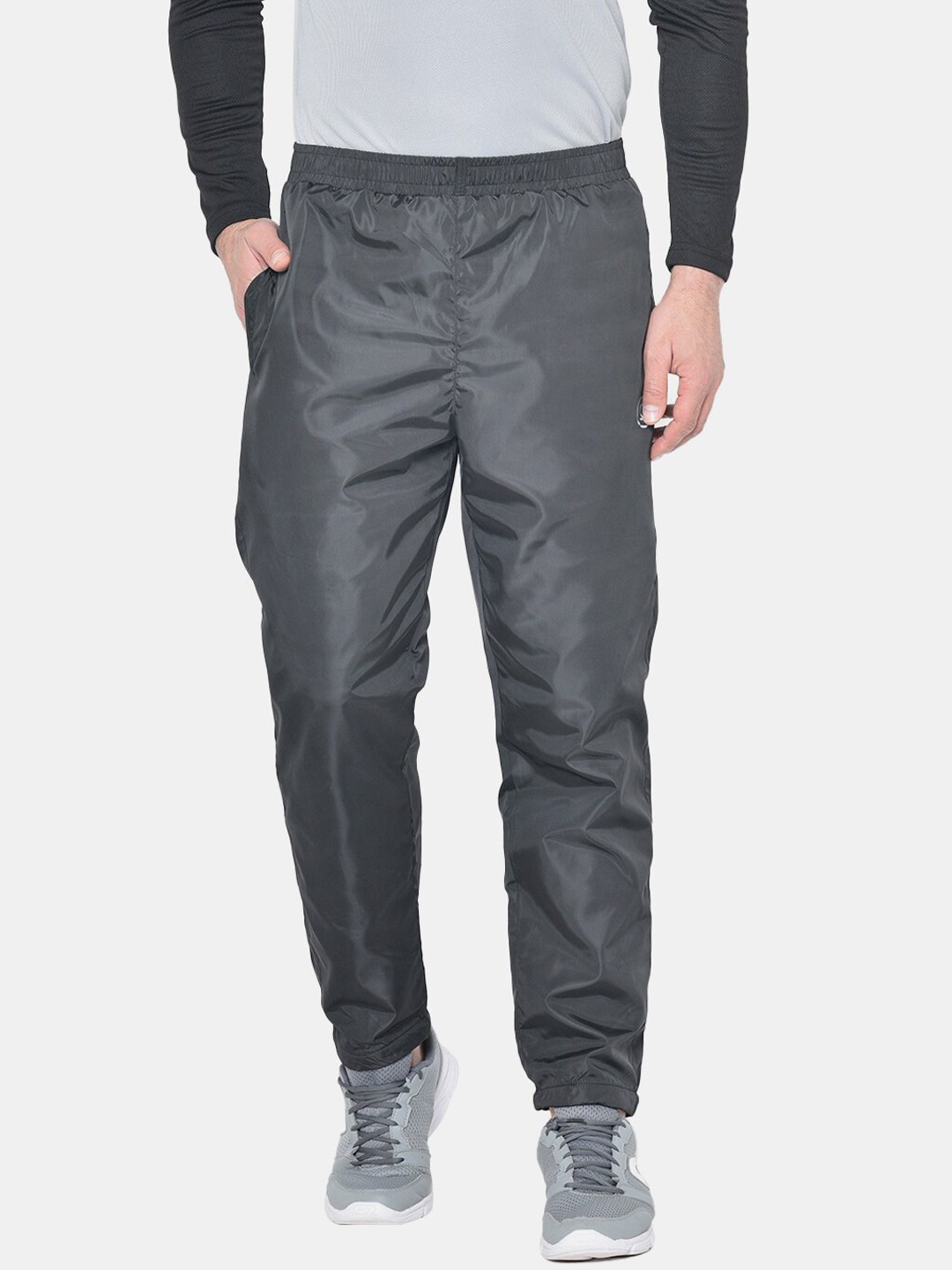 

CHKOKKO Men Navy Blue Sports Gym Track Pant Running Lower With Pocket