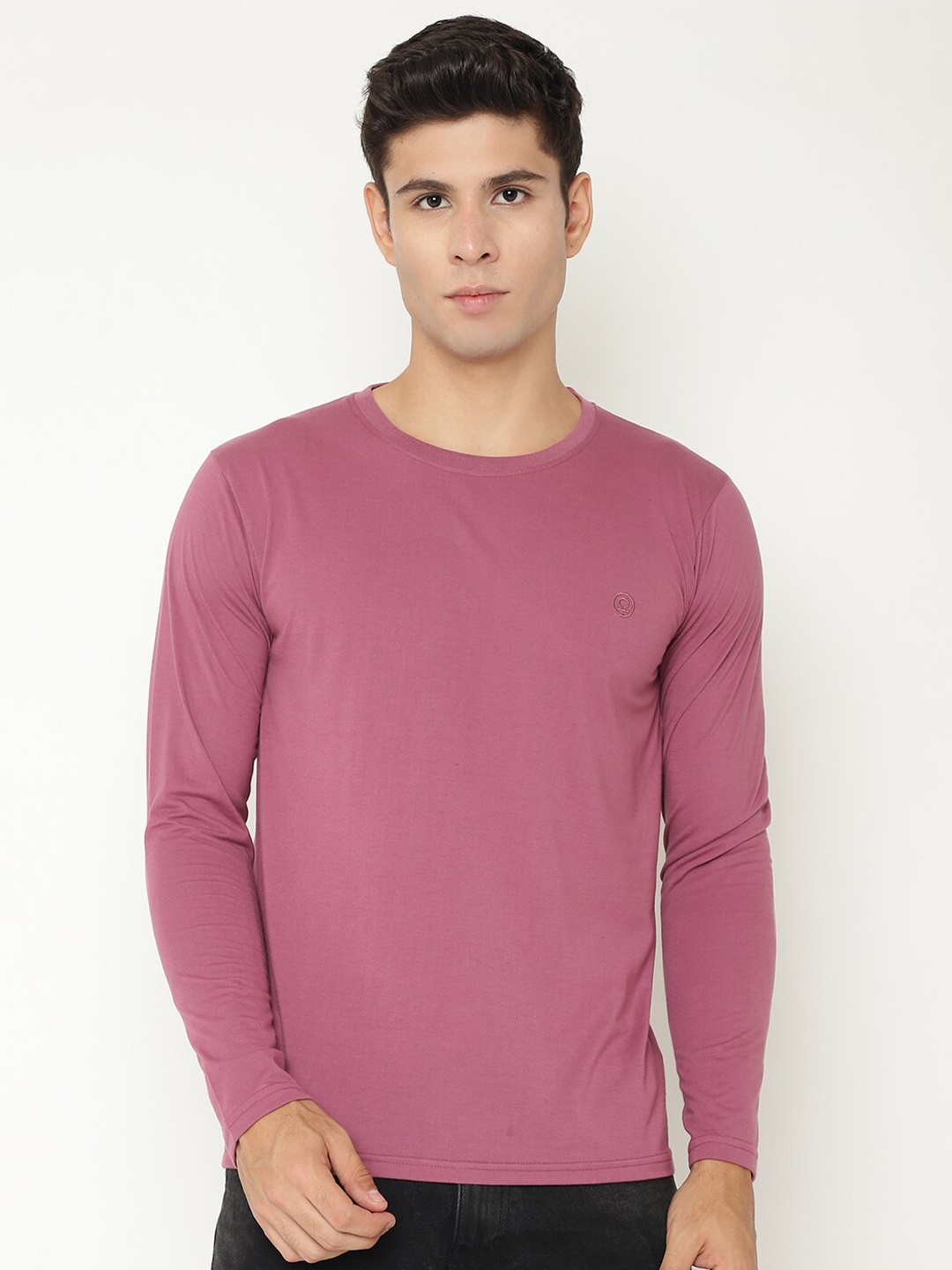 

CHKOKKO Men Pink T-shirt