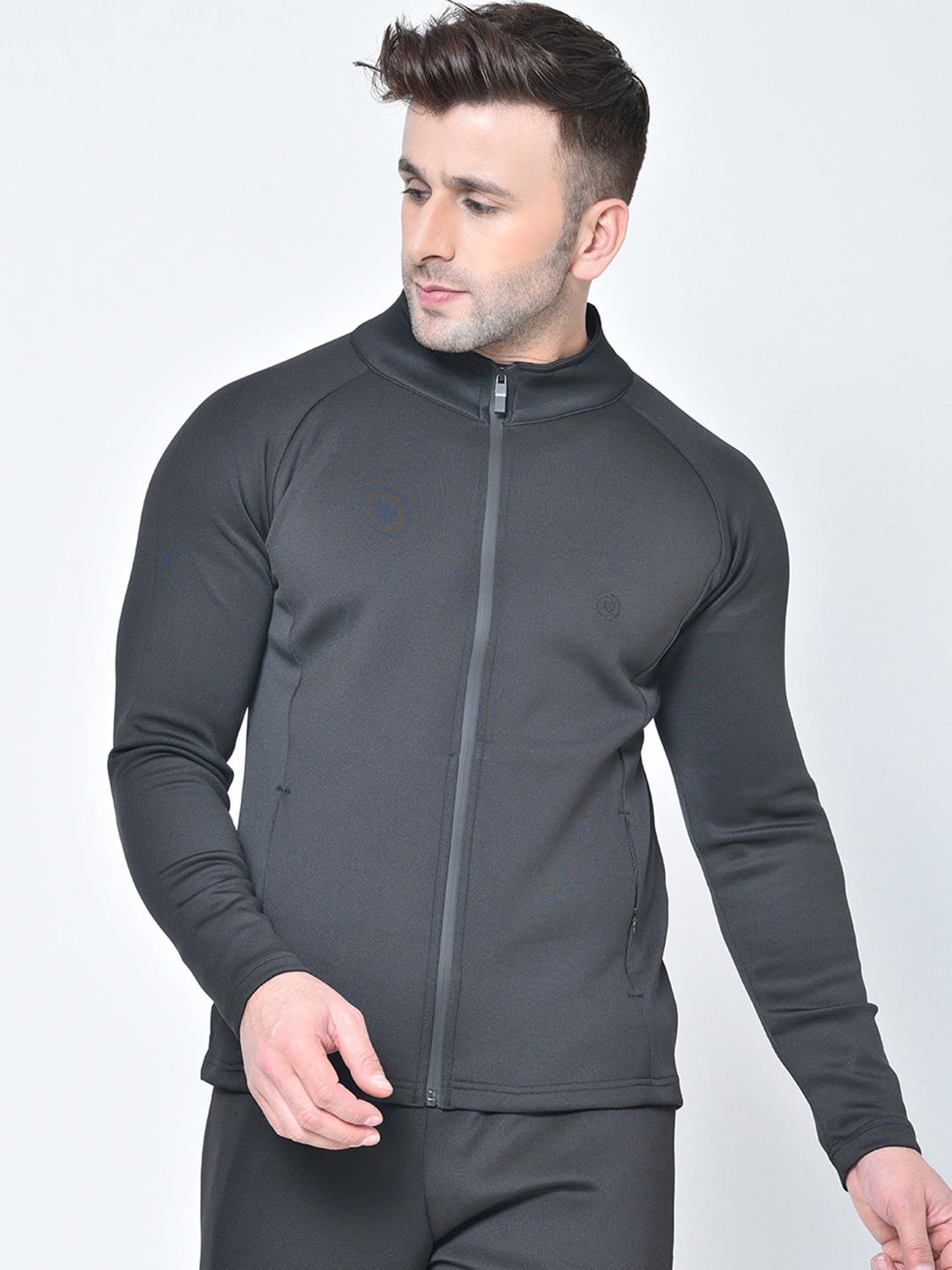 

Chkokko Men Black Lightweight Training or Gym Sporty Jacket