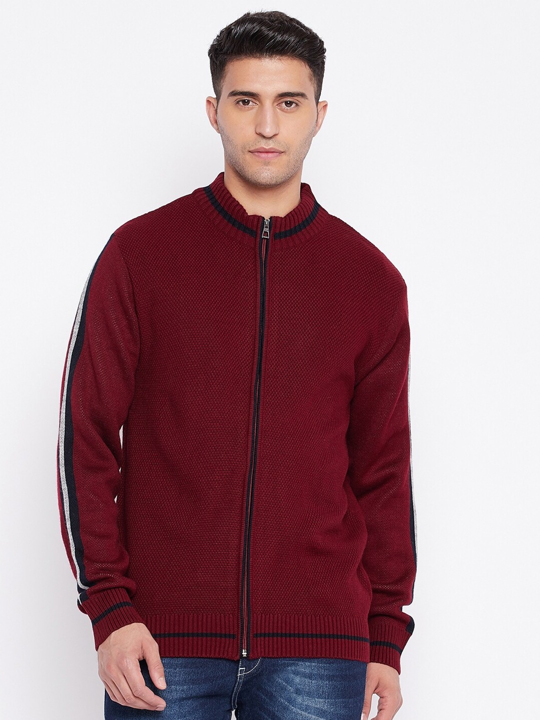 

Cantabil Men Maroon Front-Open Front Open