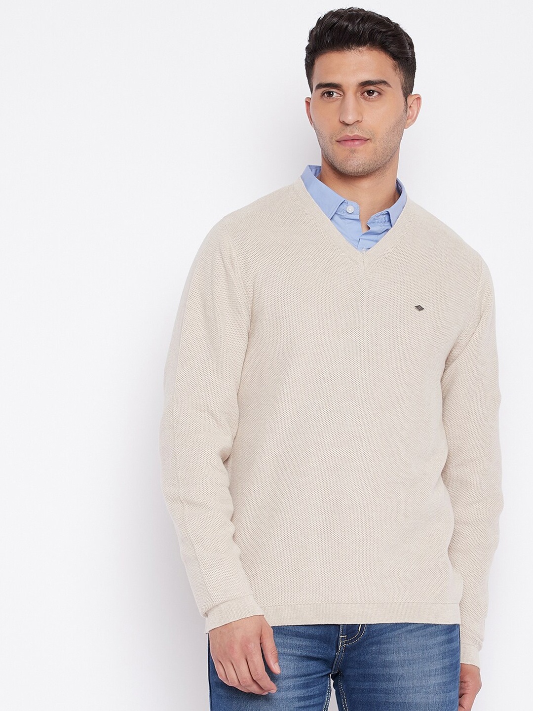 

Cantabil Men Beige Pullover