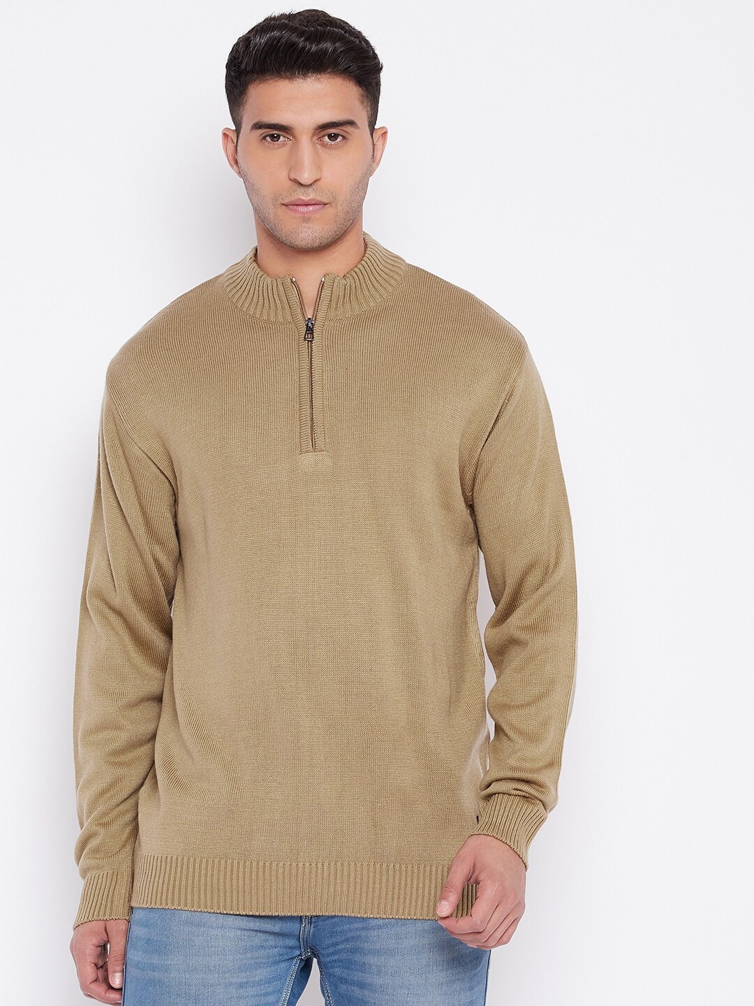 

Cantabil Men Khaki Pullover