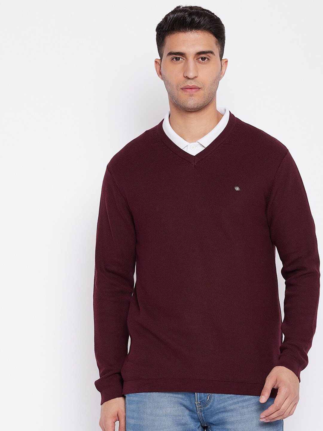 

Cantabil Men Maroon Pullover