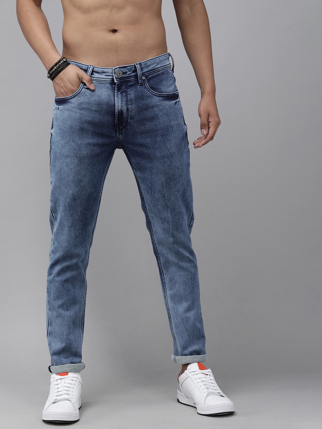 

The Roadster Lifestyle Co Men Blue Skinny Fit Stretchable Jeans