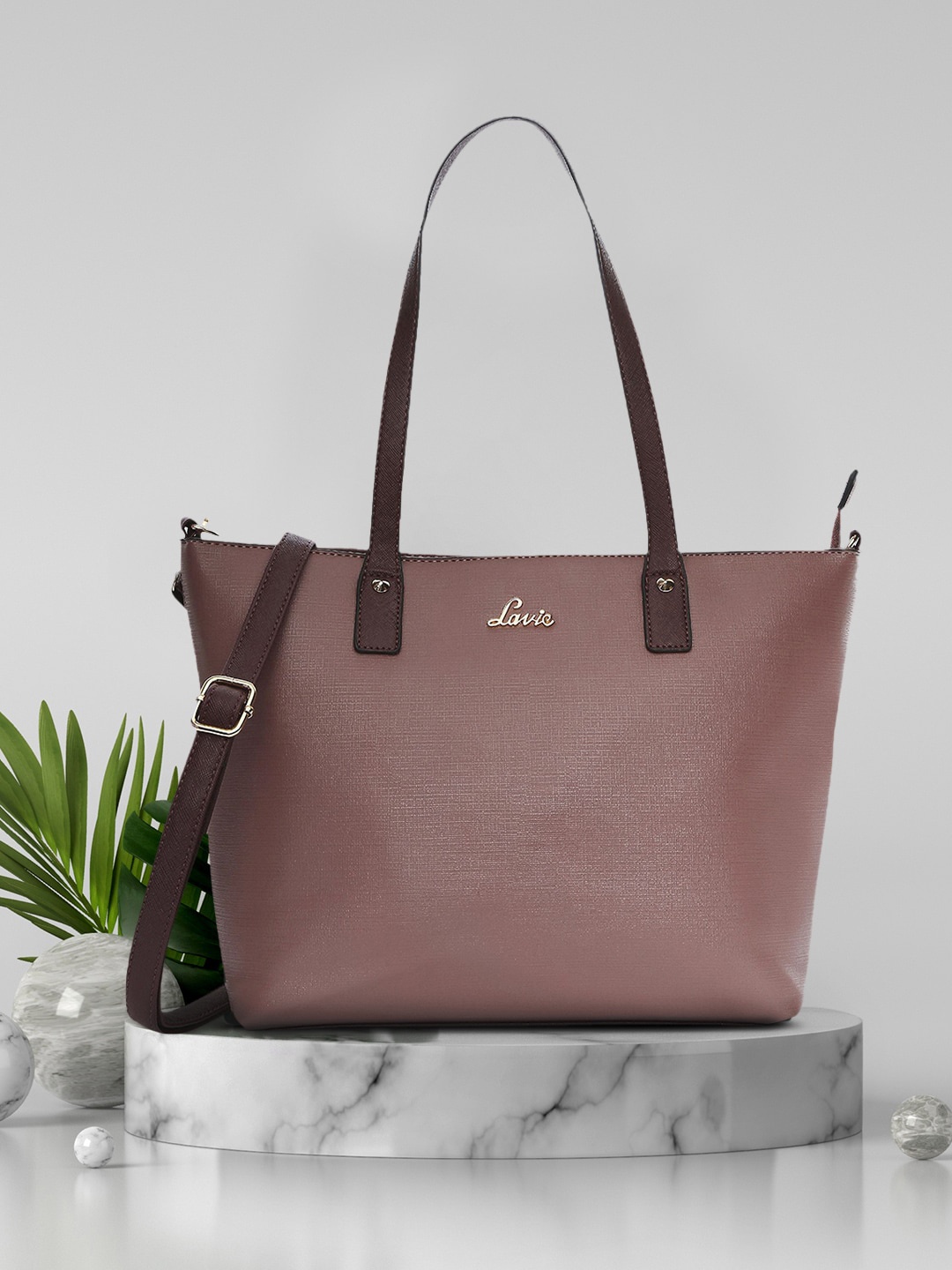 

Lavie Mauve Structured Shoulder Bag