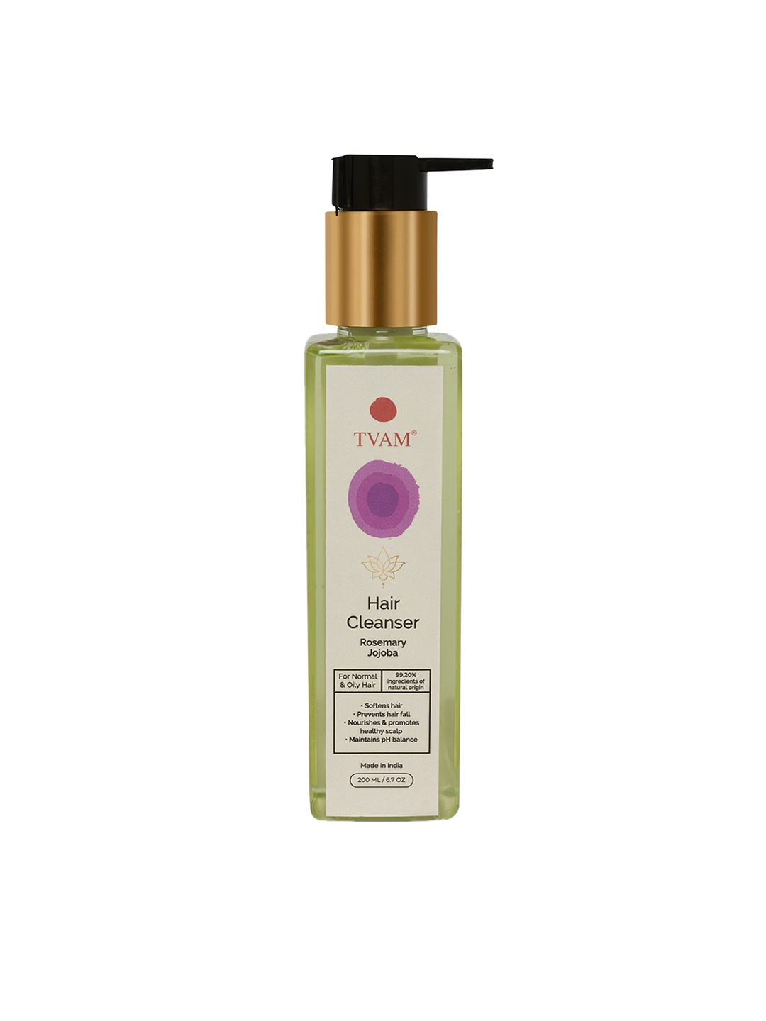 

TVAM Hair Cleanser - Rosemary Jojoba - Normal & Oily Hair, Pink