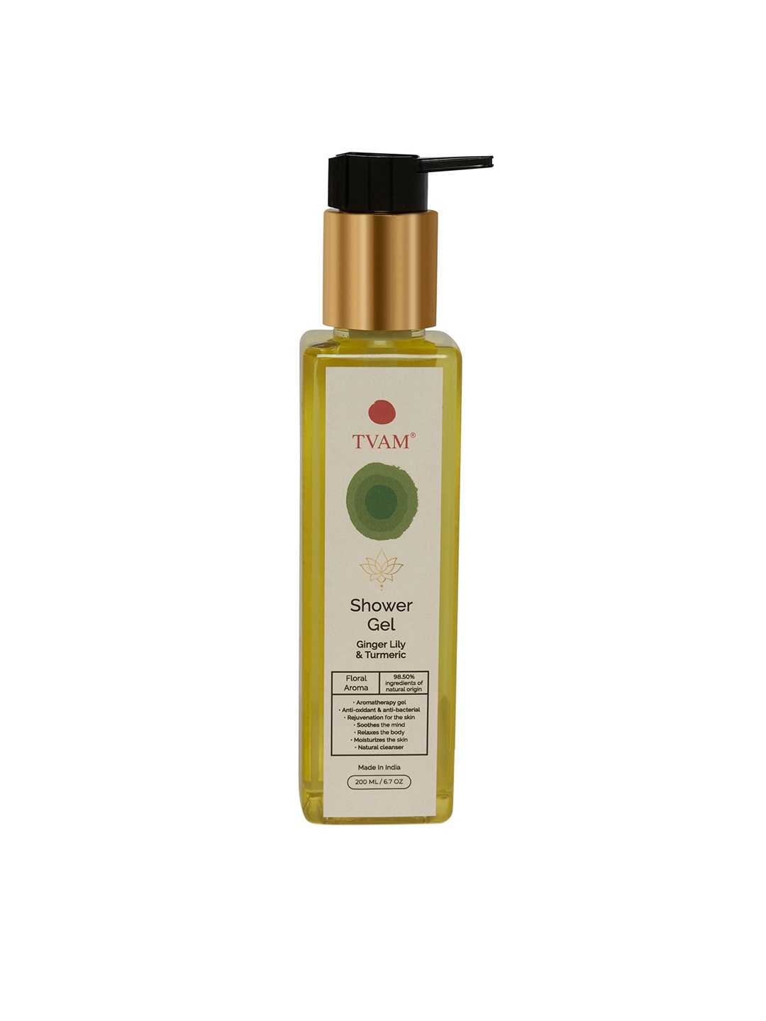 

TVAM Shower Gel - Ginger Lily & Turmeric, Yellow
