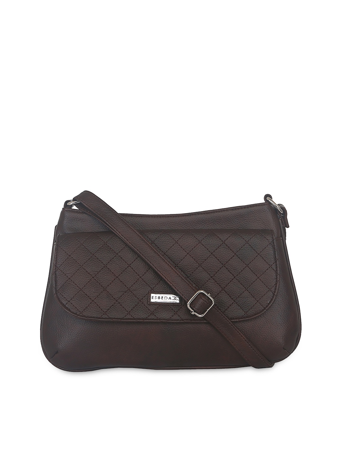

ESBEDA Brown Quilted Sling Bag