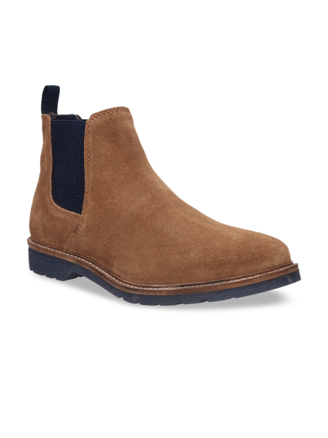 

Bugatti Men Brown Suede Flat Boots