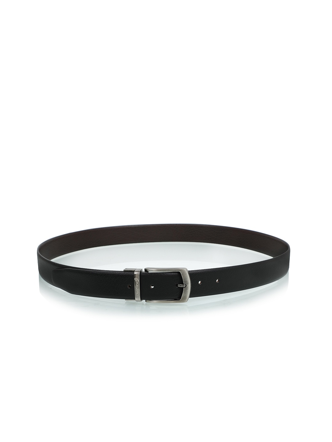 

KEZRO Men Black Solid Reversible Belt