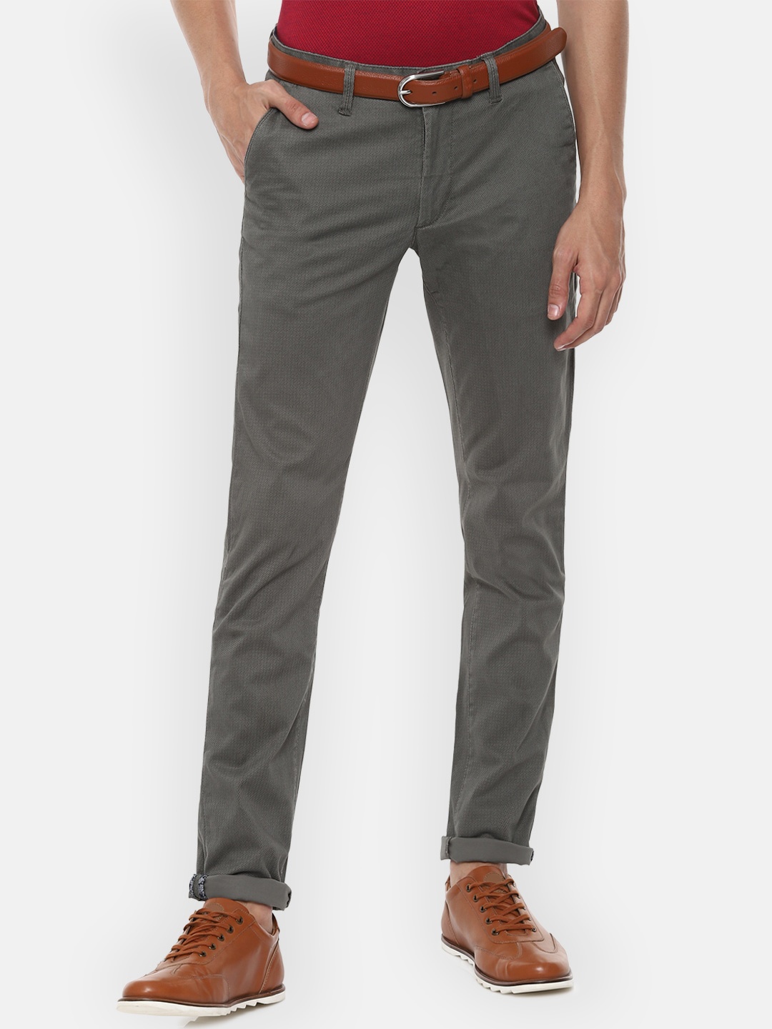 

Van Heusen Sport Men Grey Slim Fit Trousers