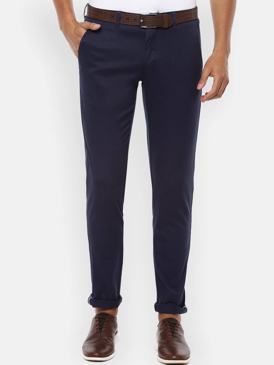 

Van Heusen Sport Men Navy Blue Slim Fit Trousers