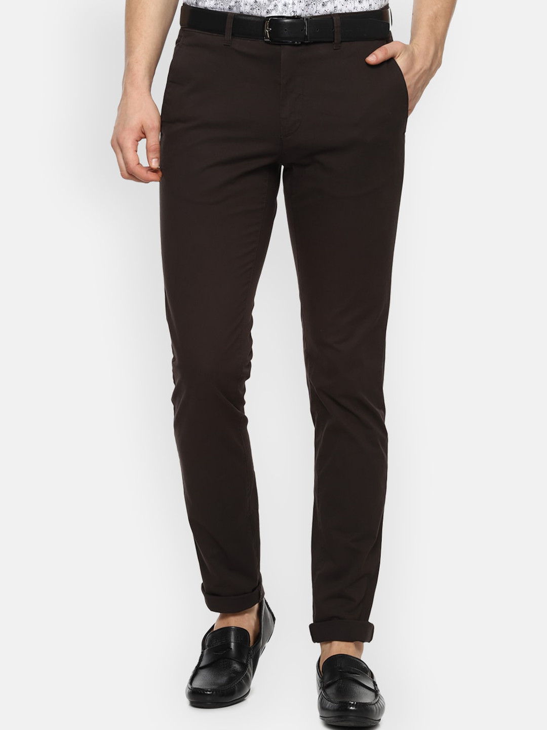 

Van Heusen Sport Men Black Slim Fit Trousers