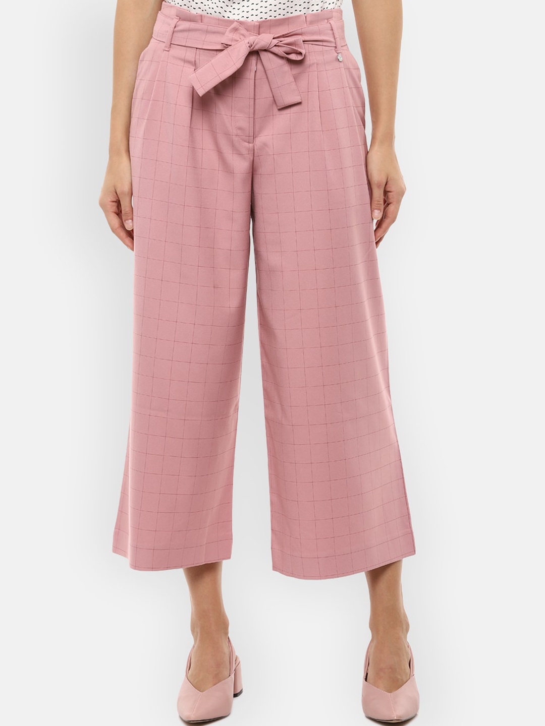 

Van Heusen Woman Women Pink Pleated Culottes Trousers