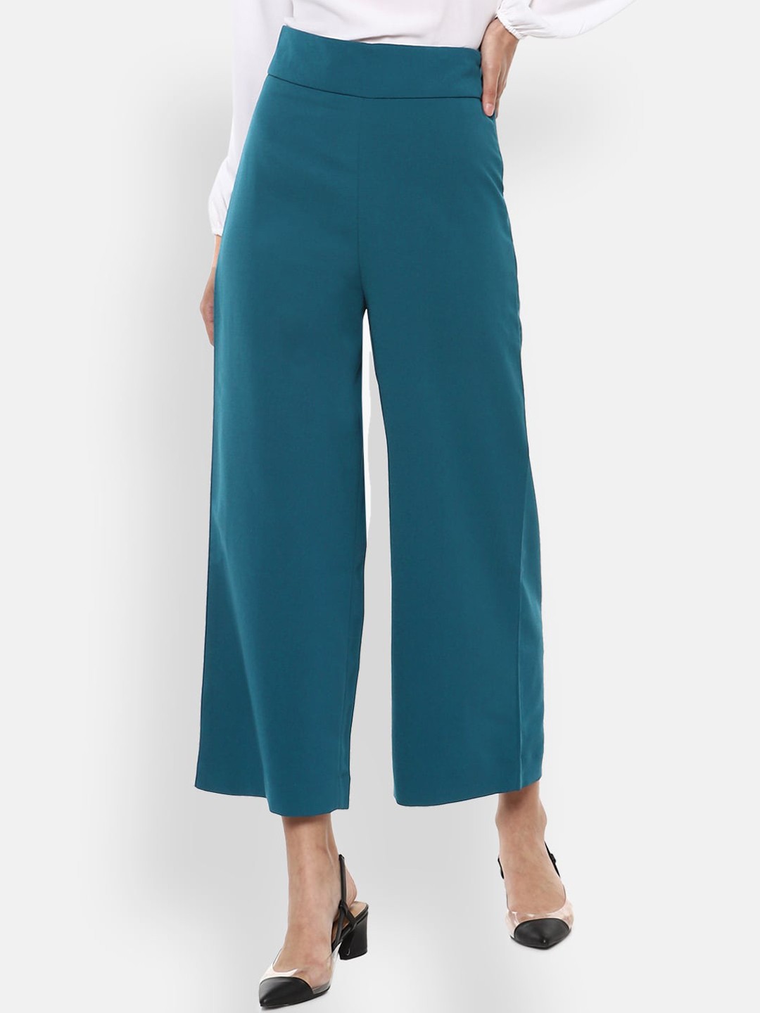 

Van Heusen Woman Women Blue Parallel Trousers