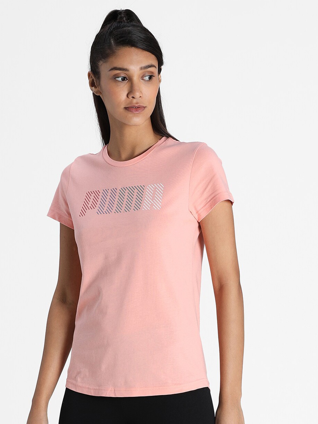 

Puma Women Pink Logo T-shirt