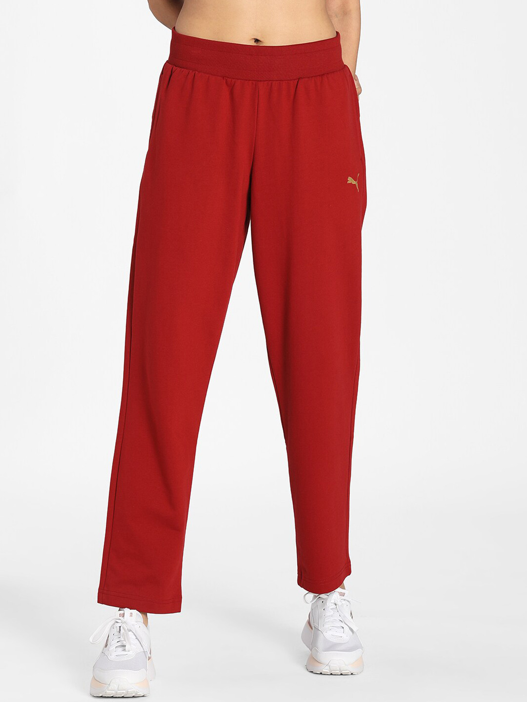 

Puma Adult-Women Red Regular Fit Solid Track Pants