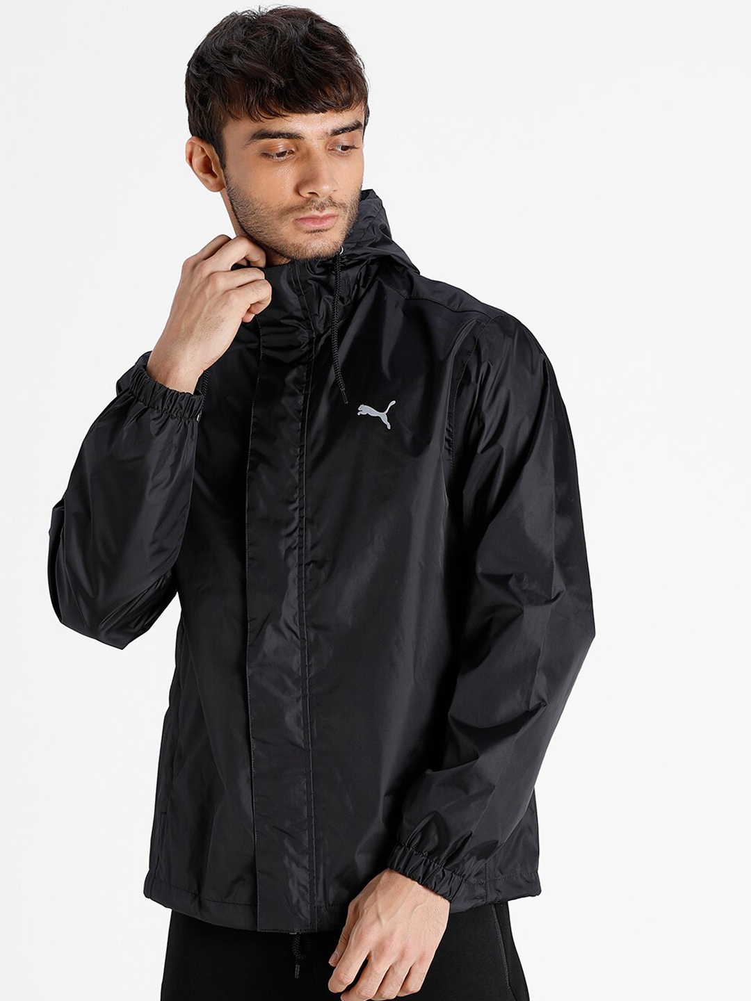 

Puma Men Regular Fit Rain Jacket, Black