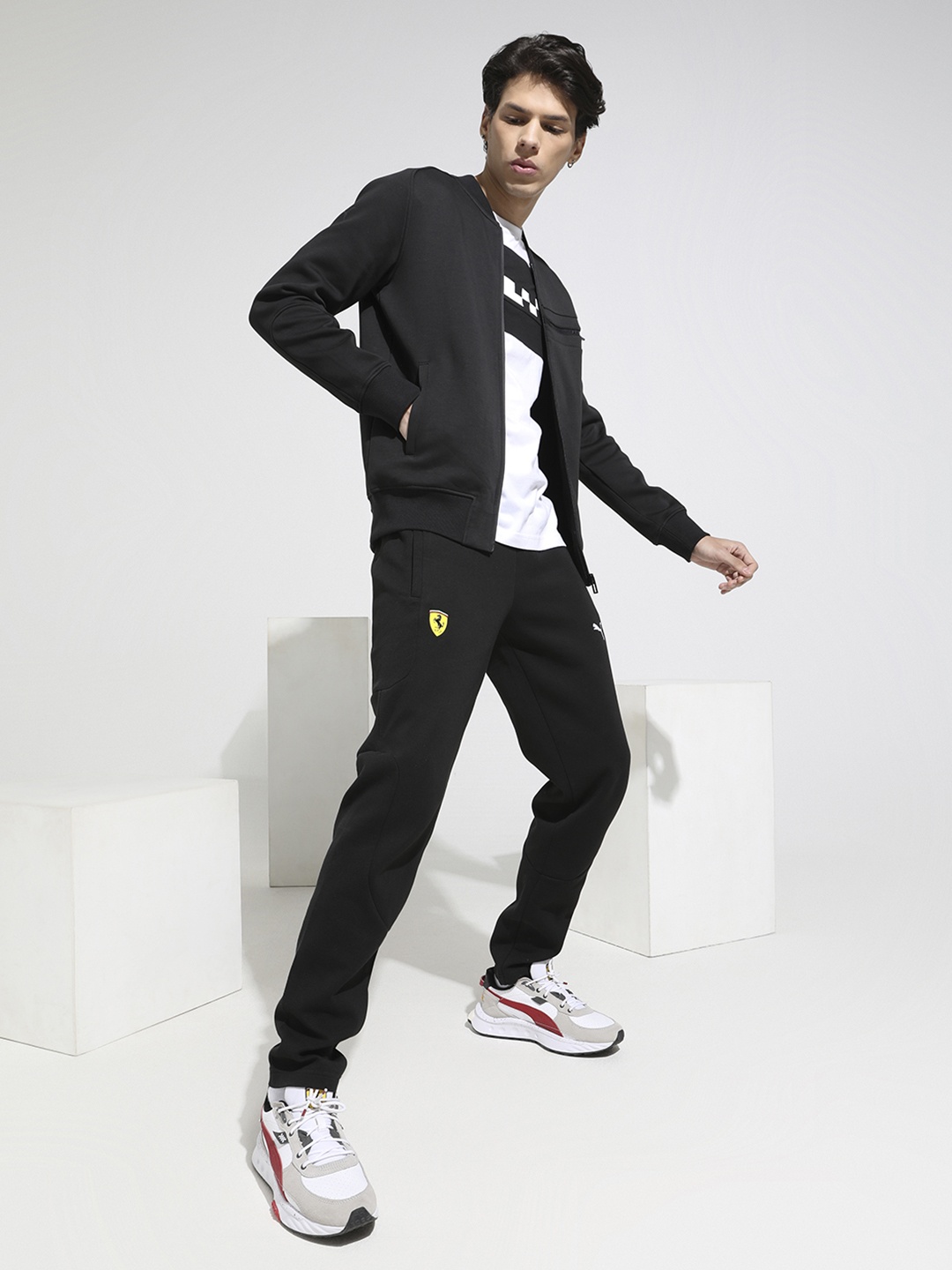 

Puma Men Black Ferrari Sweat Bomber Track MSP Jacket