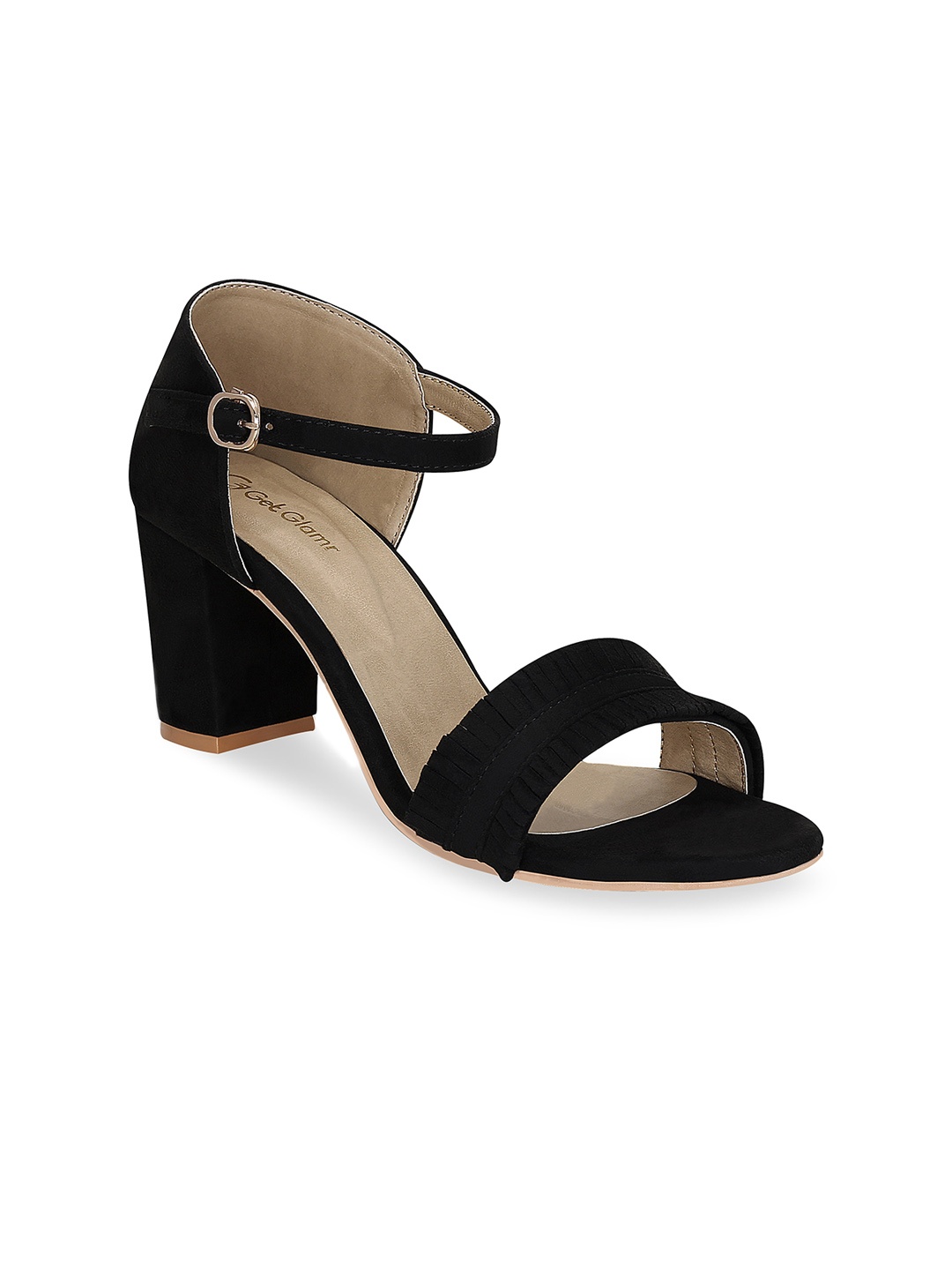 

Get Glamr Black Block Sandals