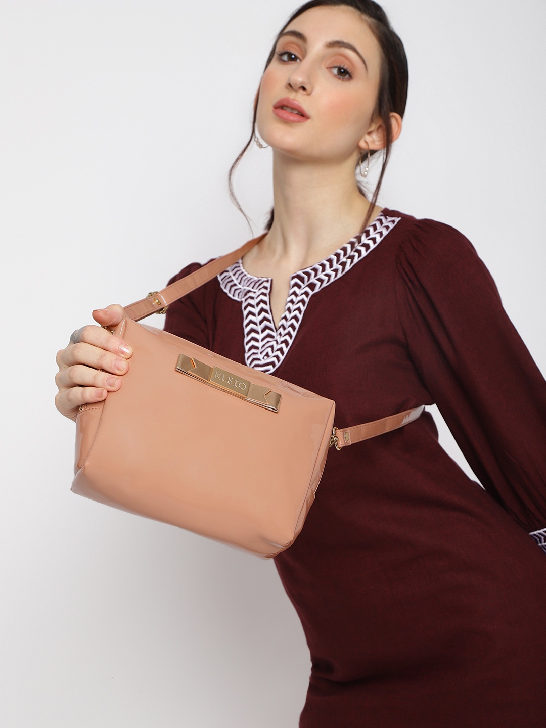 

KLEIO Sling Cross Body Bag for Women, Peach