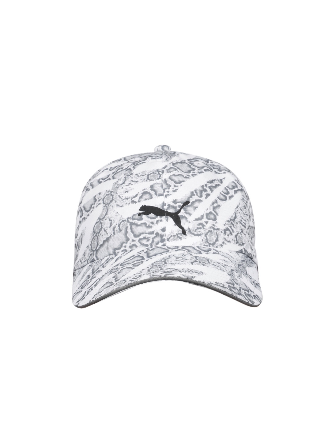 

Puma Unisex White & Black Printed Polyester Quick Dry Baseball Cap