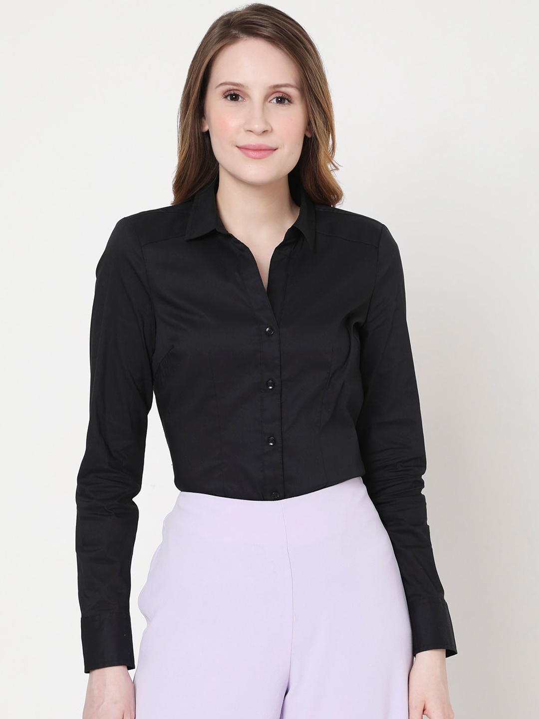 

Vero Moda Women Black Opaque Casual Shirt