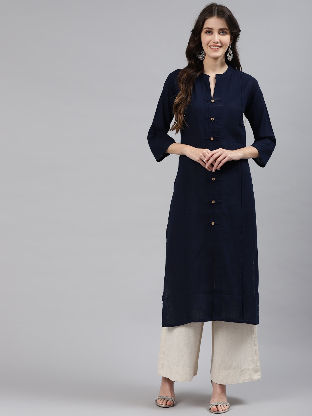 

Readiprint Fashions Women Blue & Navy Blue Kurta