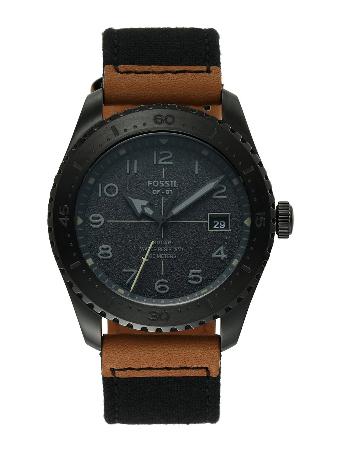 

Fossil Men Black Dial & Multicoloured Textured Straps Analogue Watch LE1137, Multi