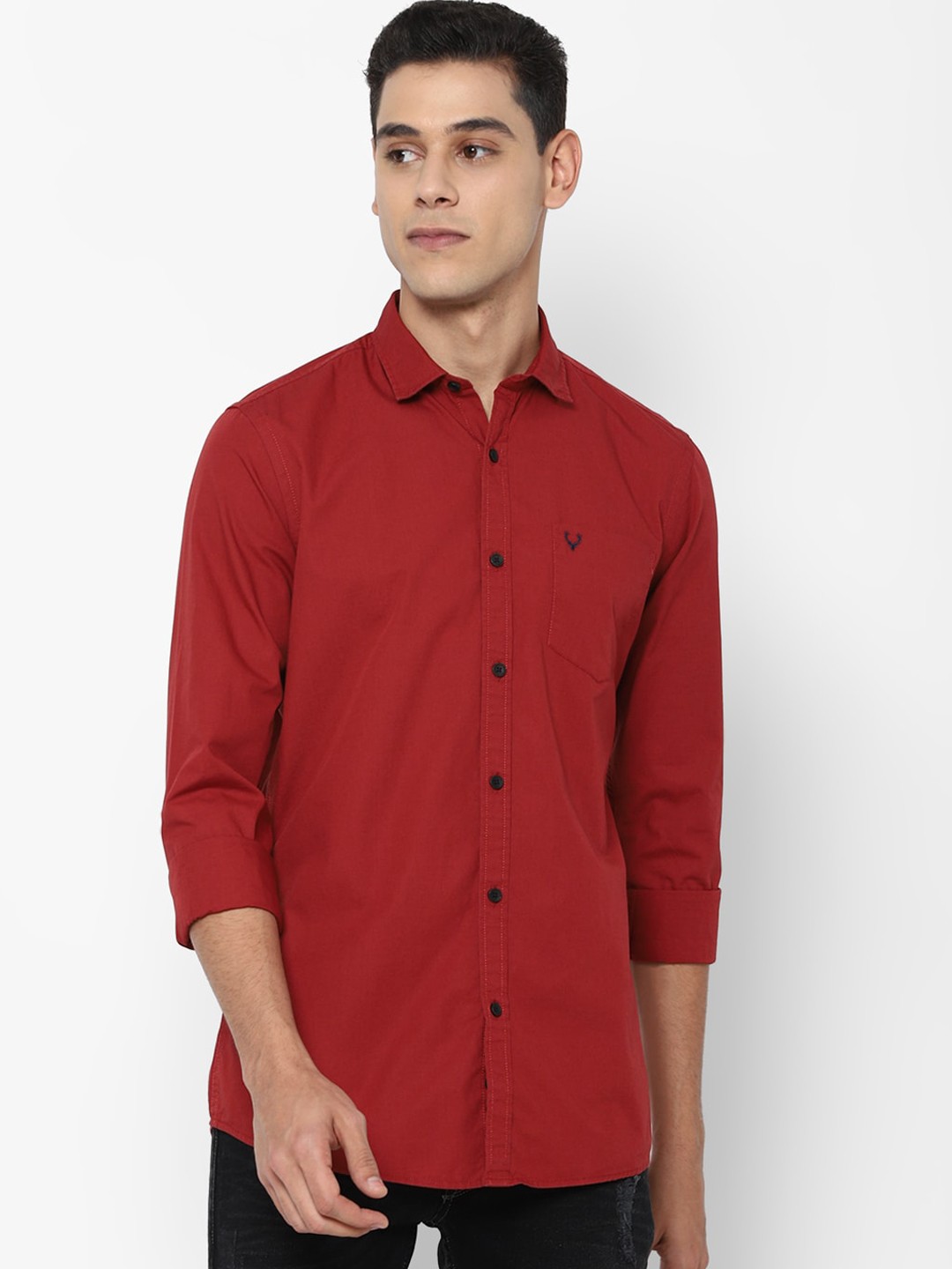 

Allen Solly Sport Men Red Pure Cotton Casual Shirt