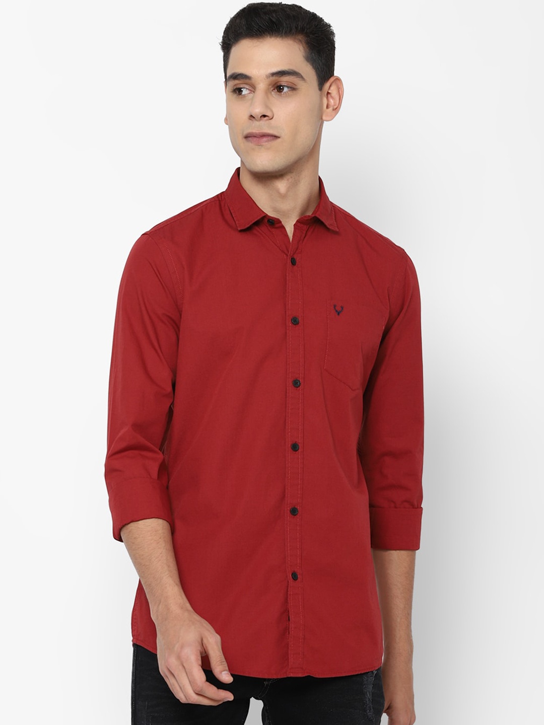 

Allen Solly Sport Men Red Pure Cotton Casual Shirt