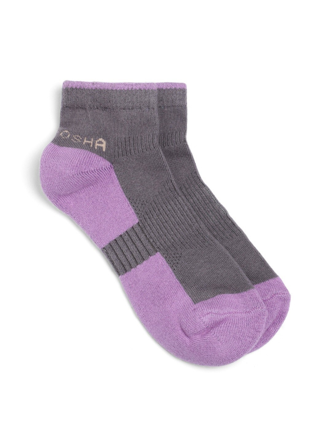 

Kosha Women Purple & Grey Ankle Length Cushioned Cotton Sports Socks