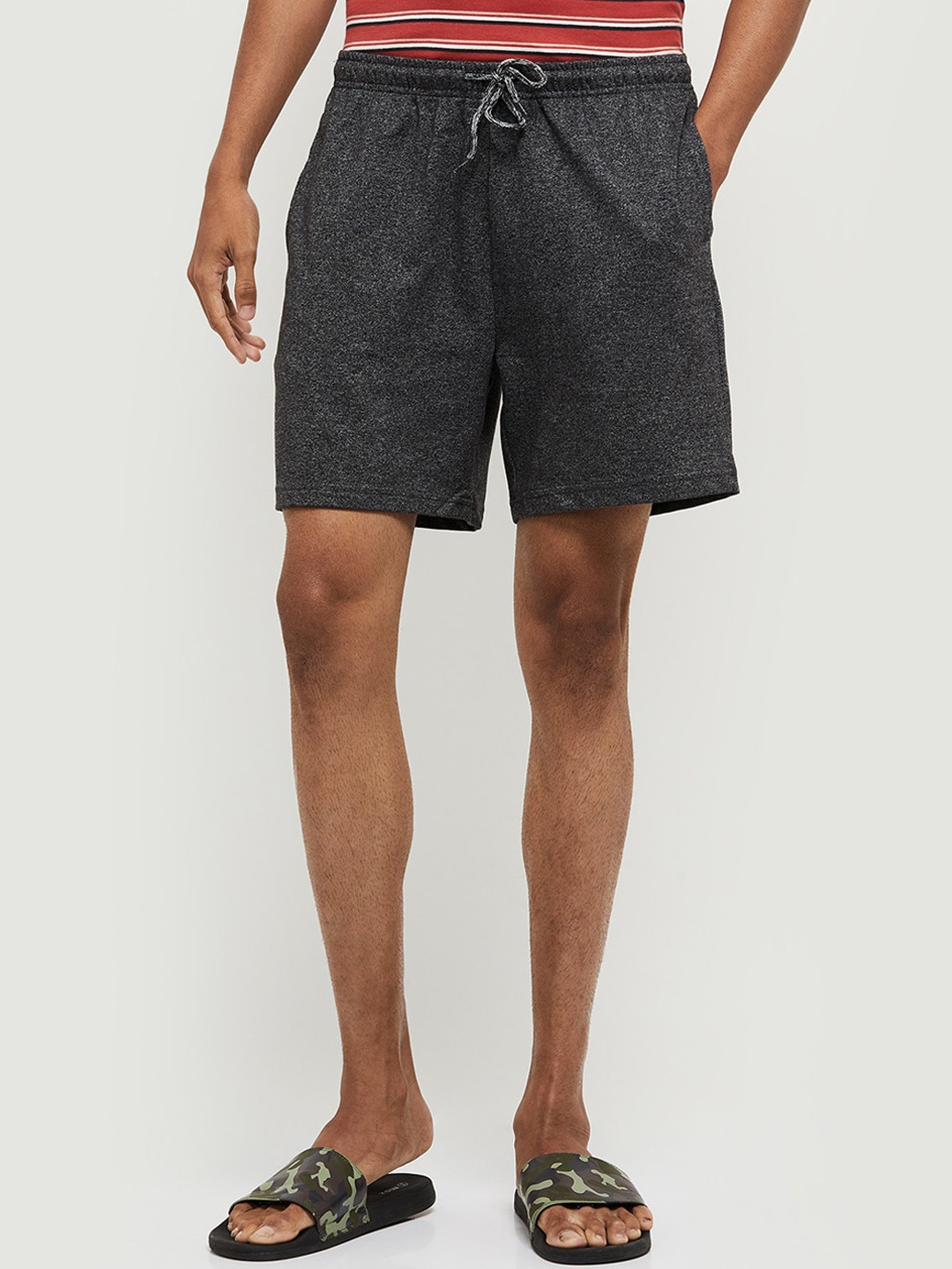 

max Men Charcoal Regular Shorts