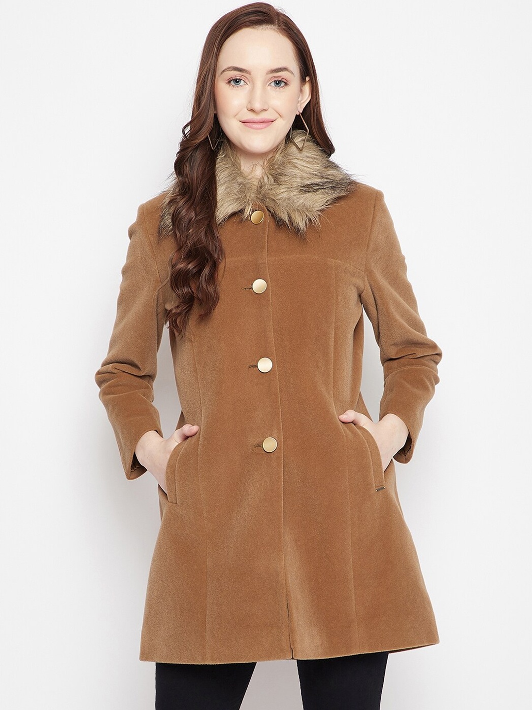 

Crimsoune Club Women Brown Solid Blazer