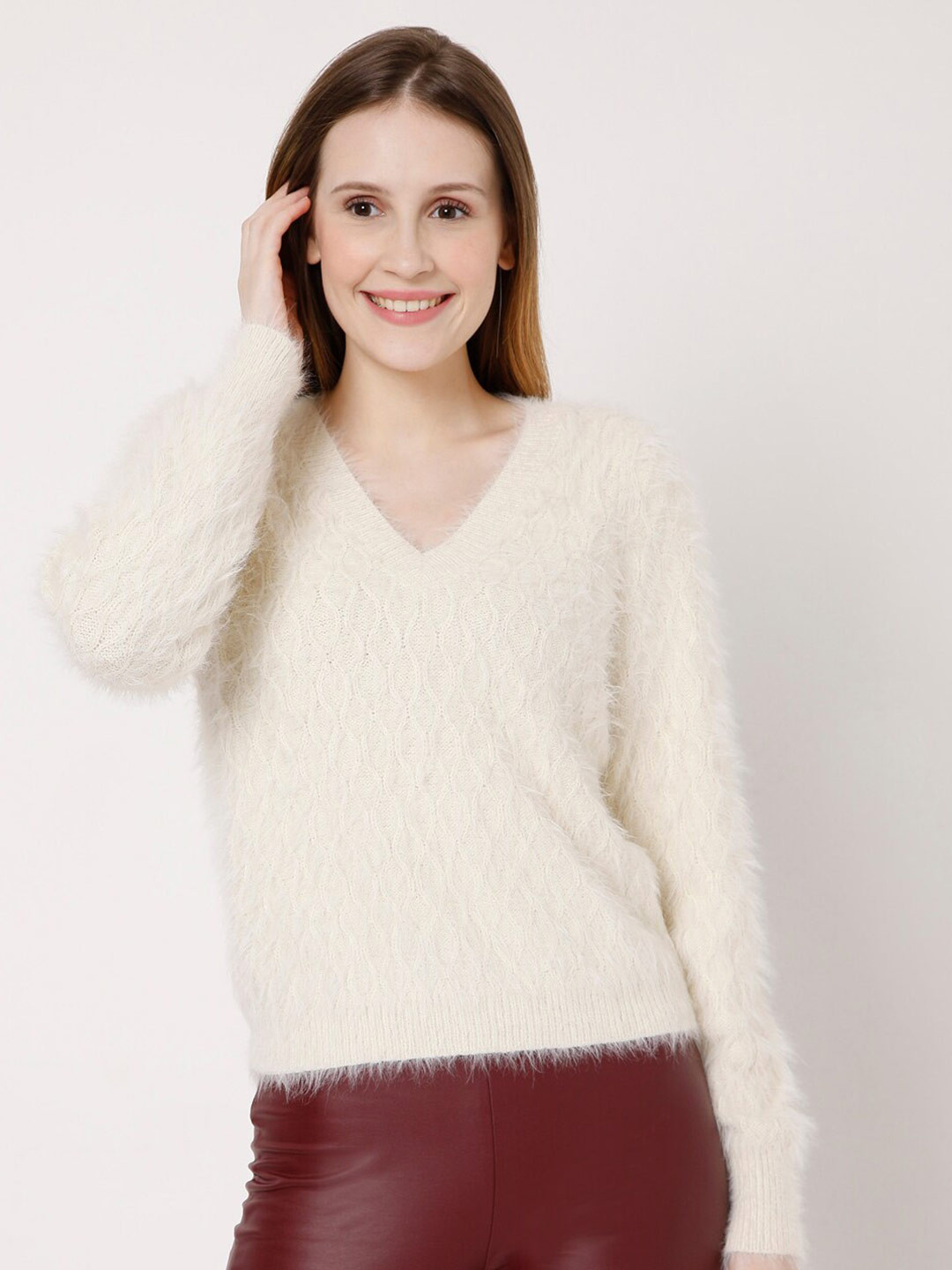 

Vero Moda Women Beige Pullover