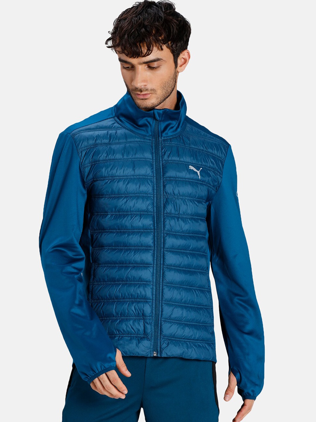 

Puma Men Blue VK Outdoor Padded Slim Fit Jacket