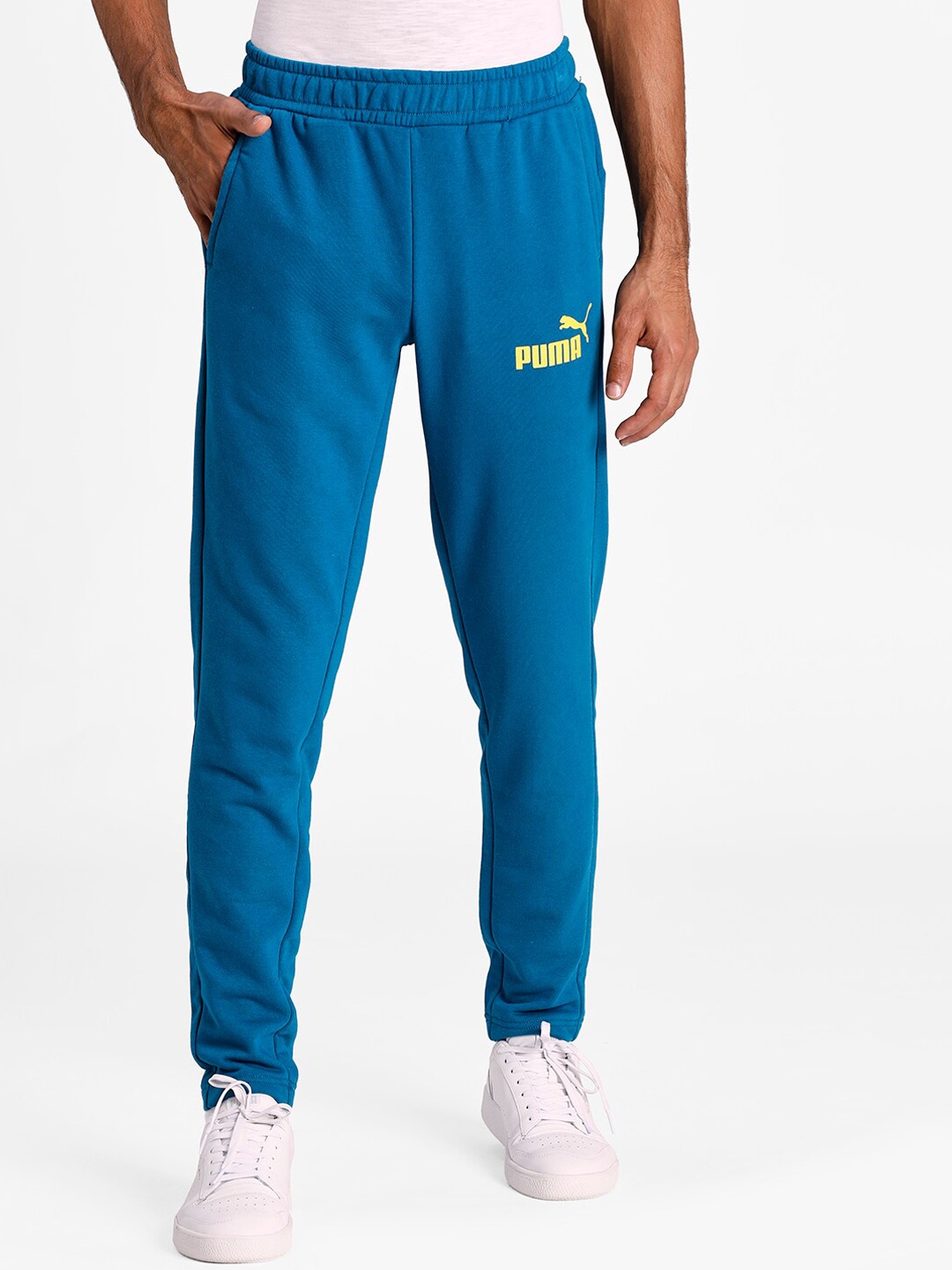 

Puma Men Blue Solid Track Pants