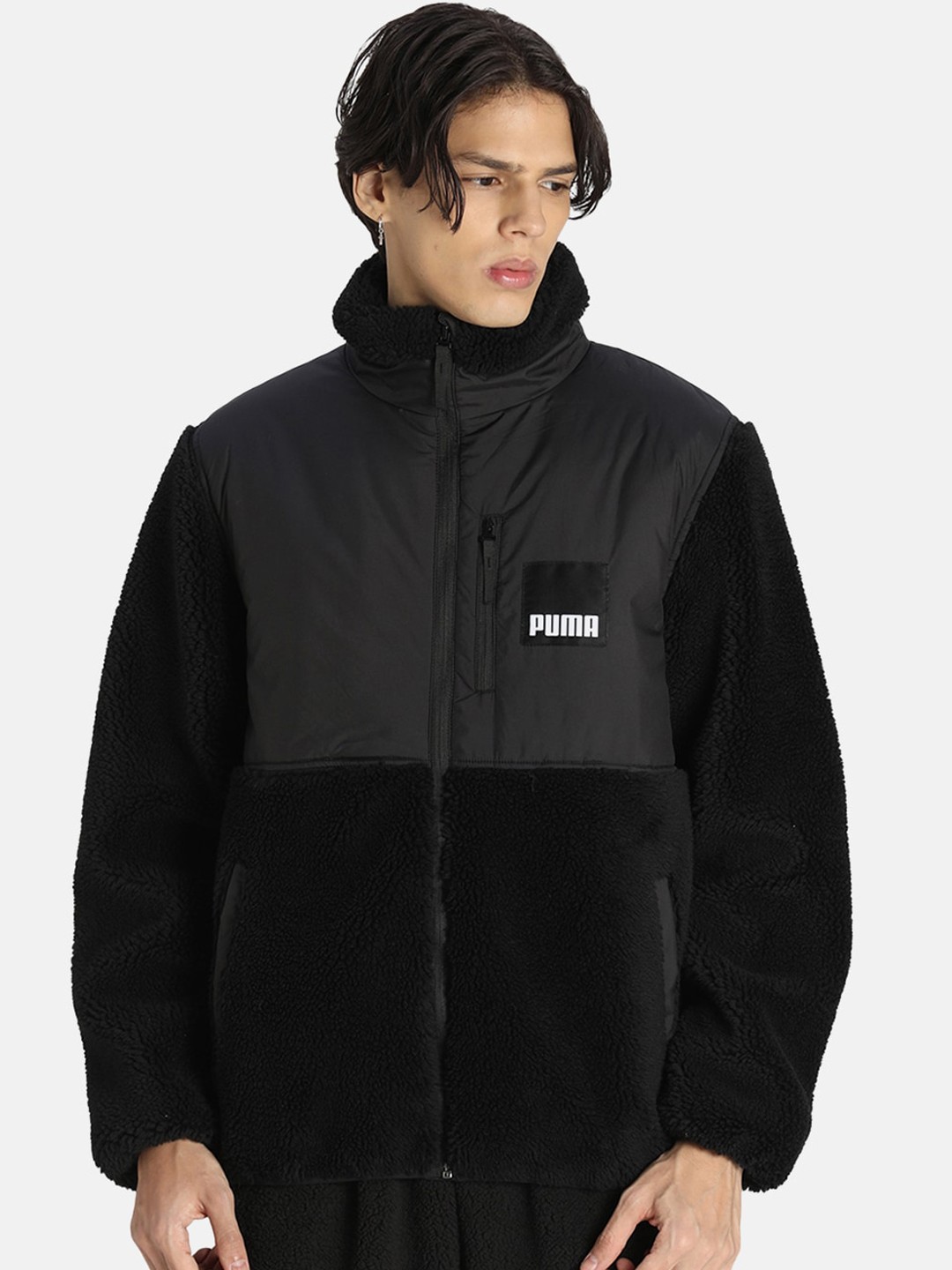 

Puma Men Regular Fit Outdoor Sherpa Hybrid, Black