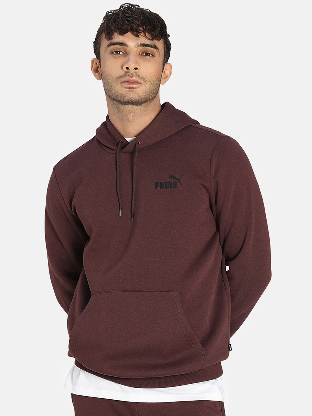 

Puma Men Maroon ESS Small Logo Hoodie