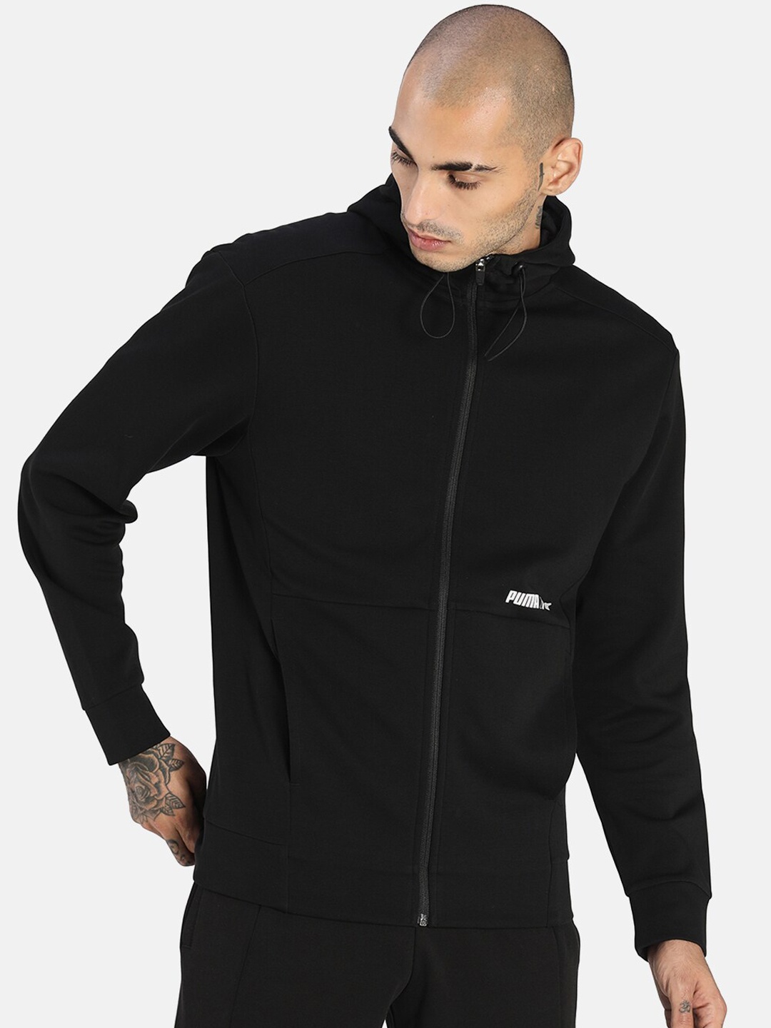 

Puma Men Black RAD/CAL FZ Regular Fit Track Hoodie DK