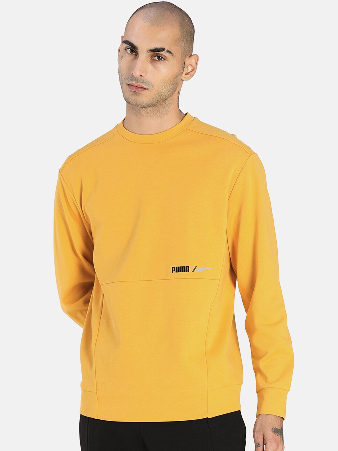 

Puma Men Yellow RAD/CAL Crew DK Sweatshirt