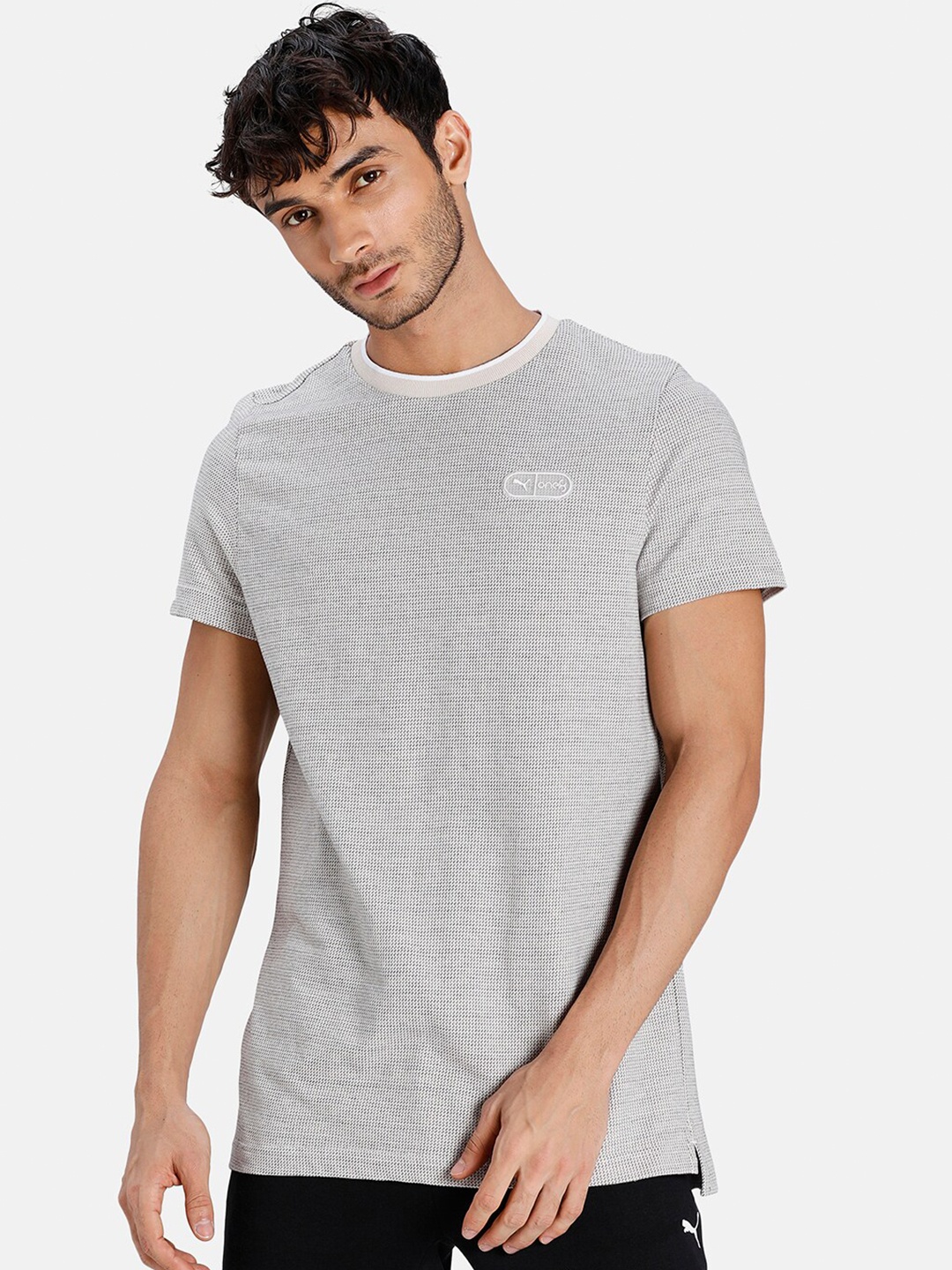 

Puma Solid Slim Fit T-shirt, Grey