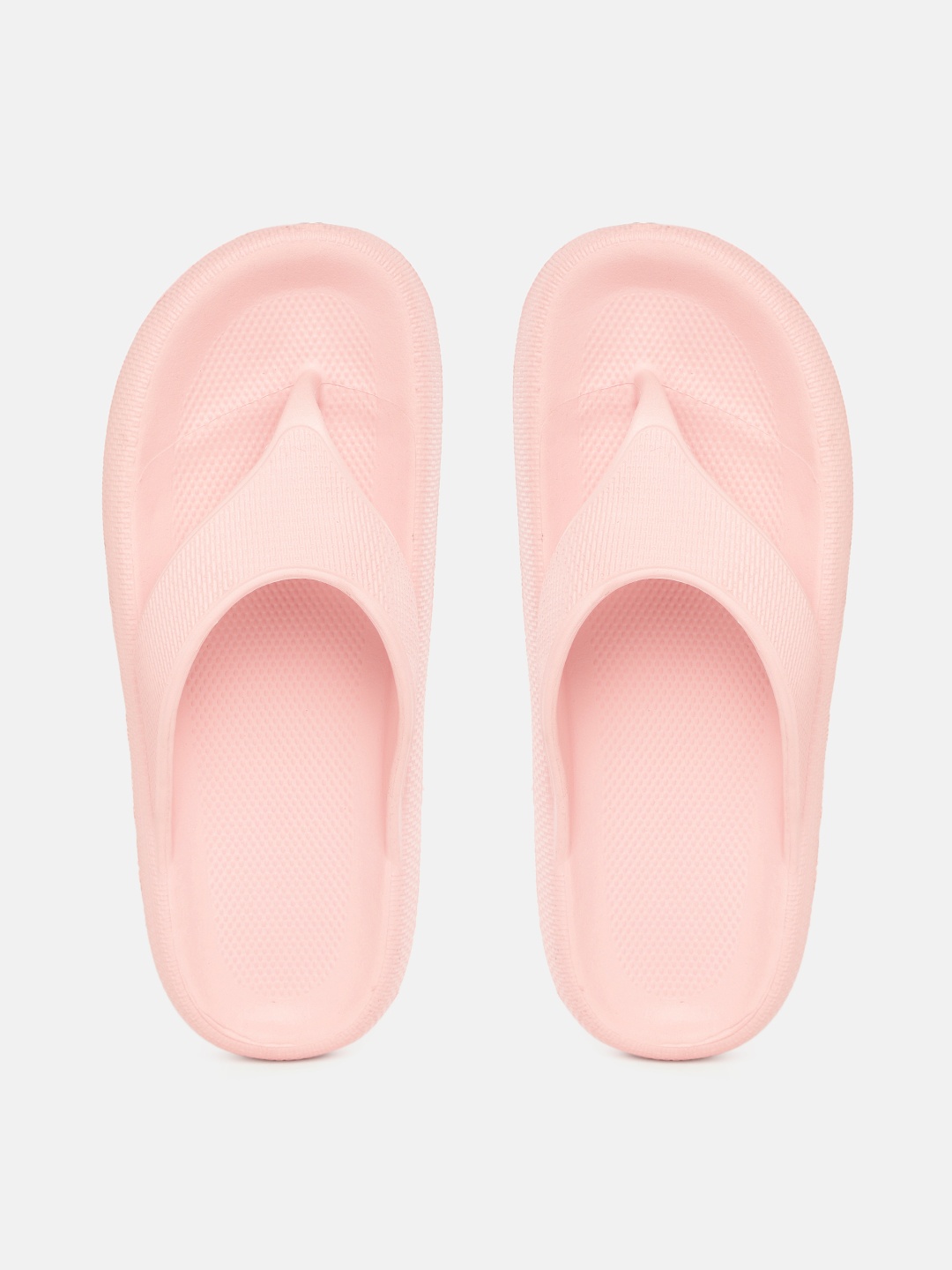 

Mast & Harbour Women Peach-Coloured Textured Thong Flip-Flops