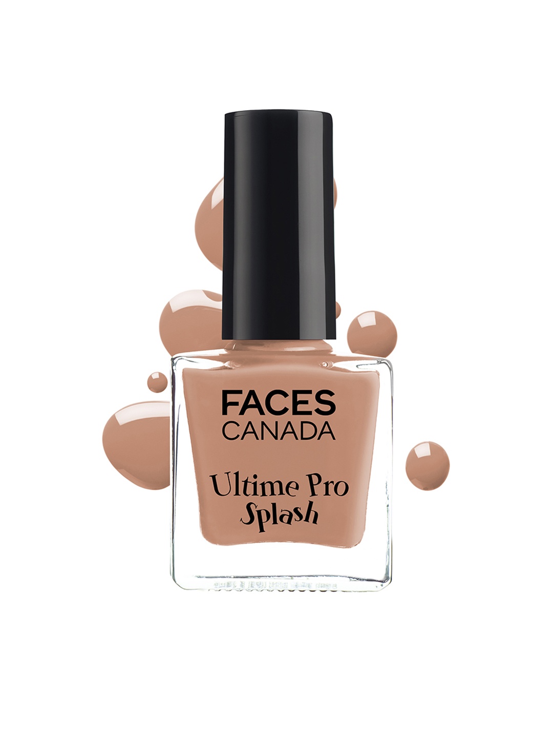 

FACES CANADA Splash Fast Dry High-Shine Long-Lasting No Chip Nail Enamel - Latte 125, Brown