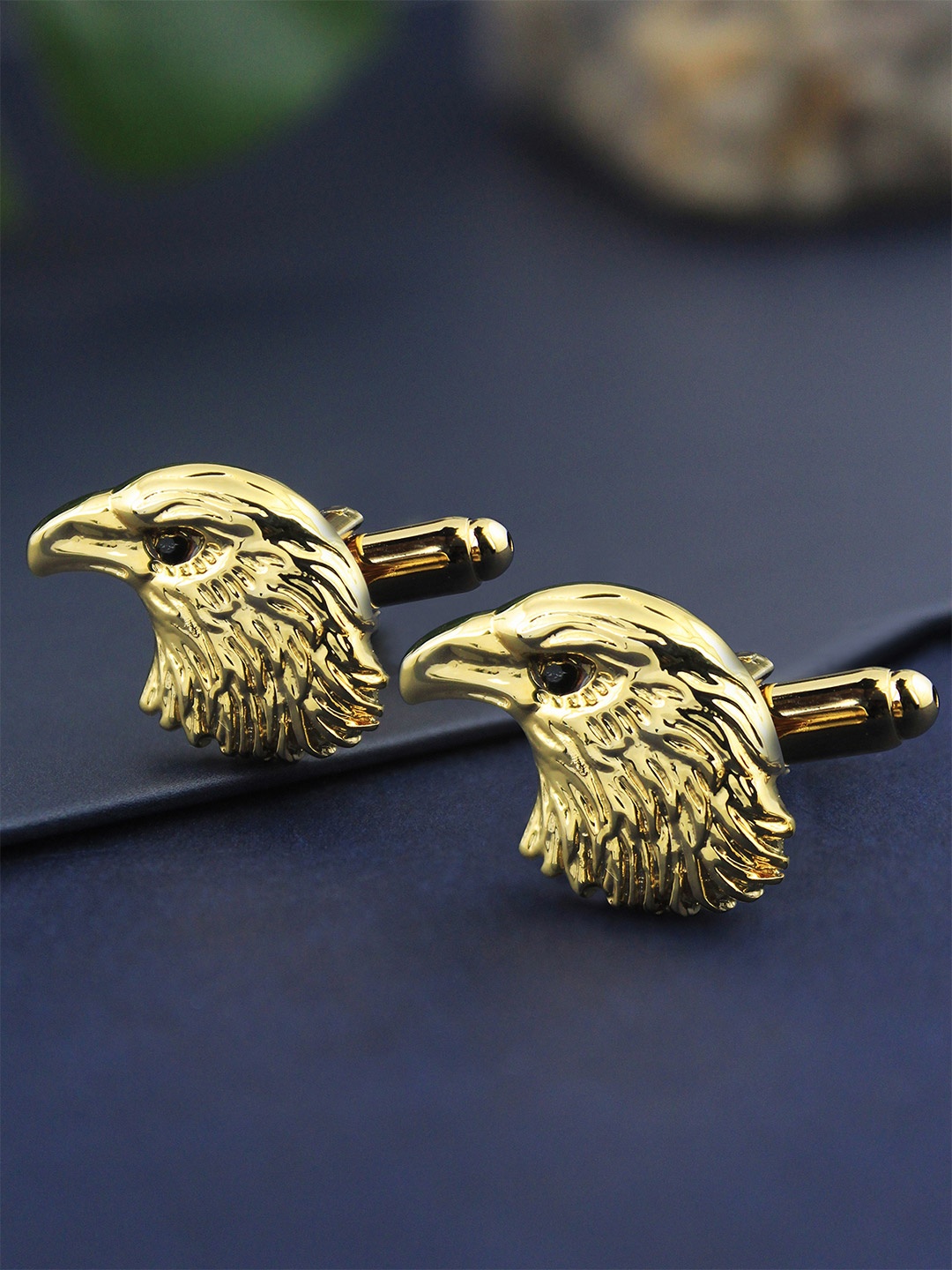 

PELUCHE Gold-Toned Eagle Eye Symbol Cufflink