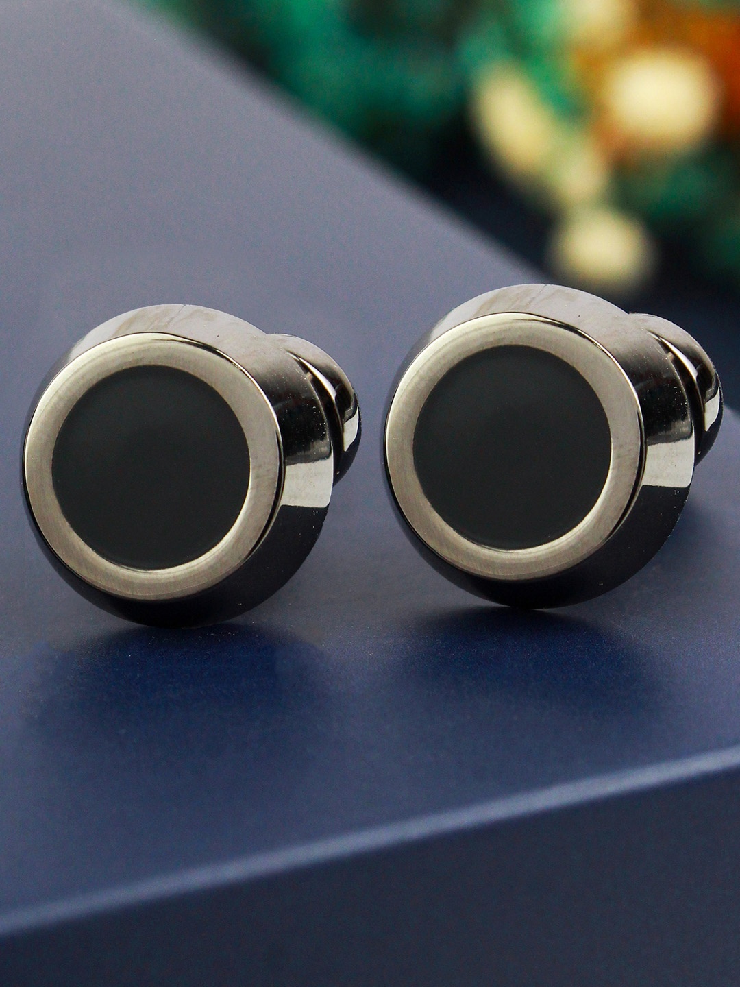

PELUCHE Brown Zirconium Ceramic Cufflink